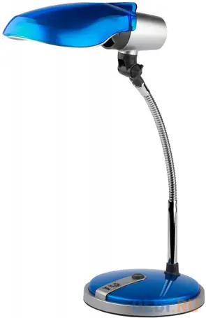 Настольная лампа эра n-301 15вт синий ne-301-e27-15w-bu, фотография 1