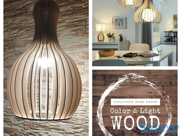 Люстры и светильники из фанеры, фотография 1