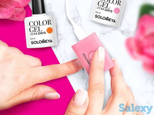 Лампа для маникюра solomeya micro usb led lamp, цвет #3 magenta | маджента, фотография 2