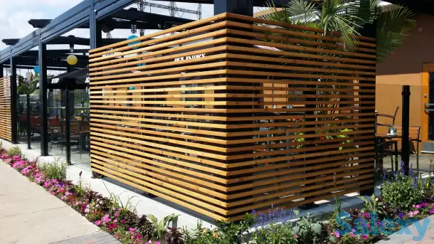 Ограждения из дерева для летних кафе, фотография 1