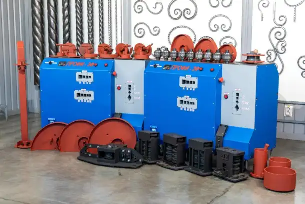 Кузнечно-гибочные станки ПРОФИ-3Ф, для художественной ковки и проката узора ромбовидная фактура на профильной трубе, фотография 1