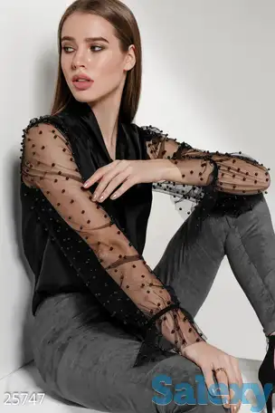 Эффектная шелковая блуза, фотография 1