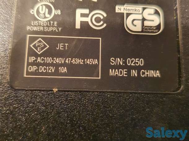 Адаптер AC-DC 12V-10A блок питания адаптор, фотография 4