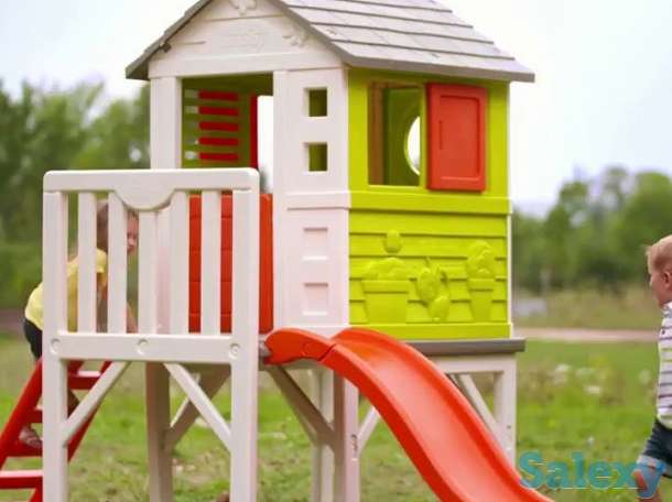 Детский игровой домик Smoby,на сваях с горкой, фотография 1