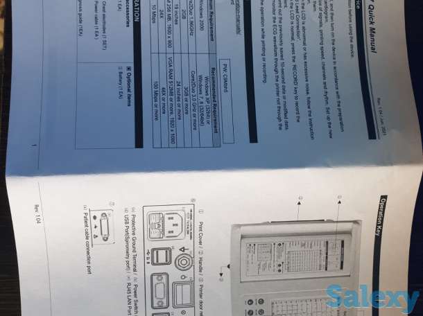Электрокардиограф CARDIO 7 (Bionet Co., Ltd., Южная Корея) - является устройством для проведения электрокардиограммы (ЭК, фотография 3