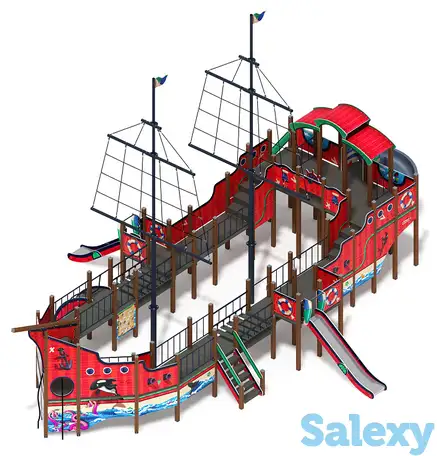 Флагман (мульт) - дик 2.03.3.03-10 - игровой комплекс - h=1200 h=1500 h=2000, фотография 1