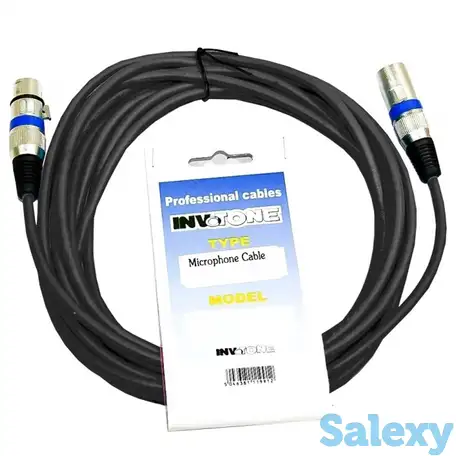 Микрофонный кабель xlr-xlr 6 м invotone acm1106bk, фотография 2