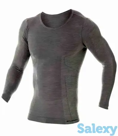 Термокофта brubeck men comfort wool grey, фотография 4