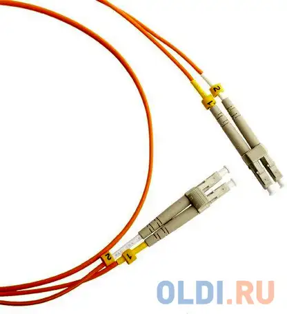 Патч-корд hyperline fc-50-lc-lc-pc-5m волоконно-оптический шнур 5м, фотография 1