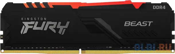Оперативная память для компьютера kingston fury beast rgb dimm 32gb ddr4, фотография 1