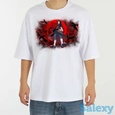 Оверсайз мужская футболка с Наруто, фотография 1
