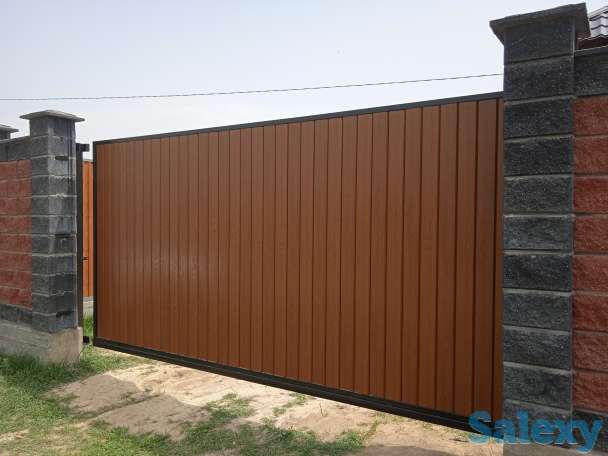 Откатные ворота, автоматика, фотография 1