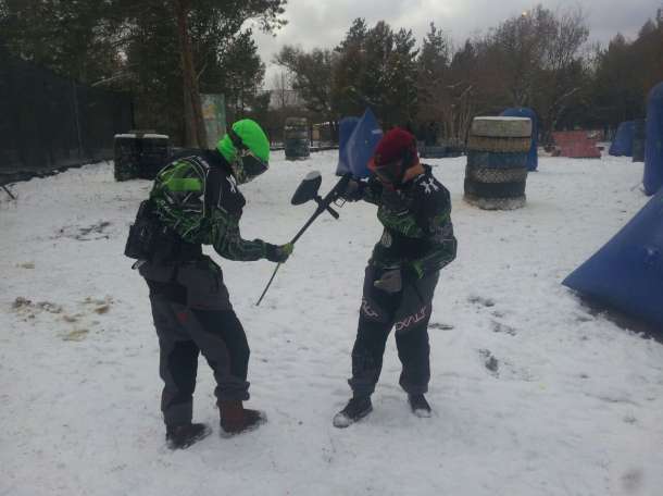 Пейнтбол Зимой в клубе Скорпион, город Караганда, фотография 2