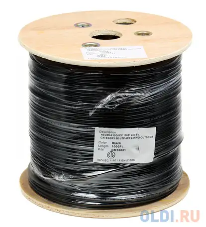Кабель neomax nm20031 ftp внешний, 4 пары, кат. 5е, 305 м., фотография 1