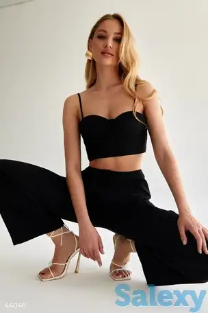 Черные брюки с карманами, фотография 1