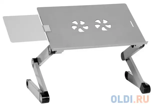 Стол для ноутбука cactus cs-ls-t8 серебристый 27x42см, фотография 1