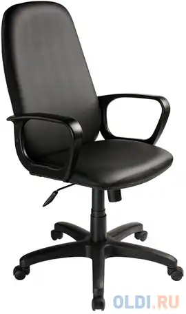 Кресло бюрократ ch-808axsn/or-16 искусственная кожа черный, фотография 1