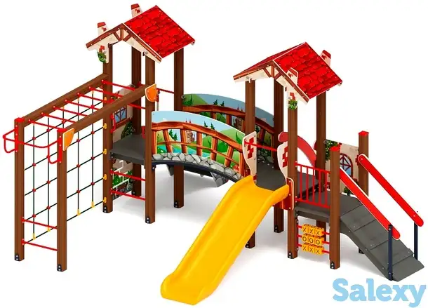 В гостях у сказки горка пластиковая н 900 дик 1.05.01-26, фотография 1