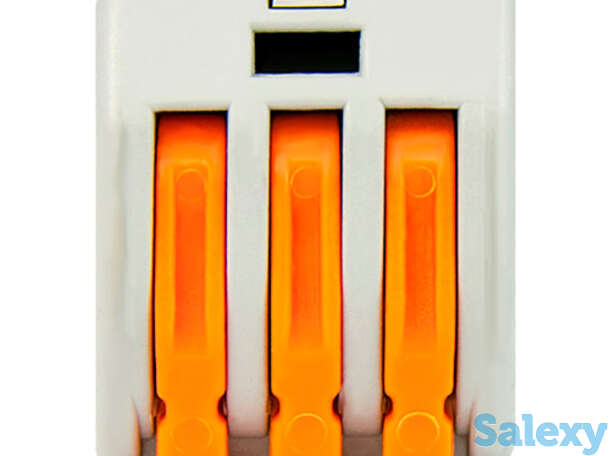 Строительно-монтажные клеммы СМК-413 (3х2,5 мм2) Энергия 50 шт/уп, фотография 1