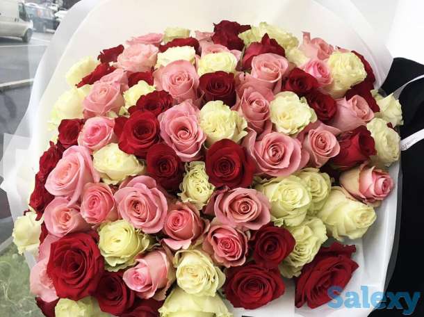 Метровые голландские розы! Свежие цветы. Доставка. Звоните!, фотография 3