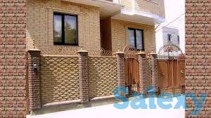 строительство забора из кирпича, фотография 4