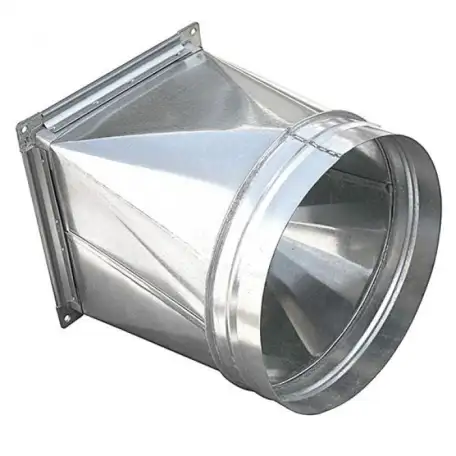 Переход воздуховода Размер: от 100 до 1250 мм, фотография 1