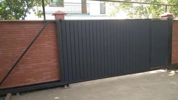 Откатные ворота, автоматика, фотография 7