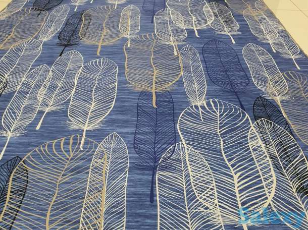 Коврик, ковровая дорожка метражом, ковер Ширина 140 см Голубой Синий, фотография 2