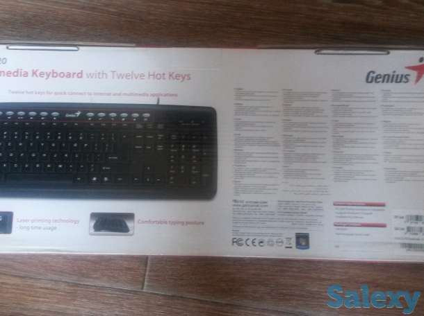мультимедийная клавиатура Genius KB-M220/PS2;НОВЫЙ, фотография 2