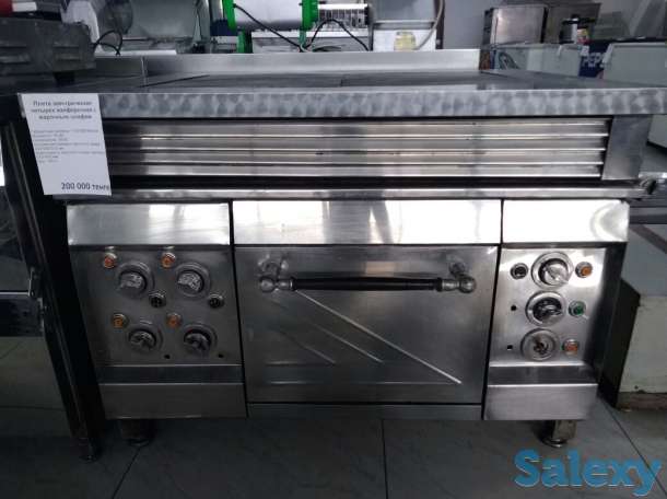 БУ: Плита электрическая четырехконфорочная с жарочным шкафом, фотография 3