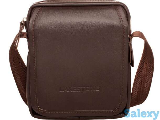 Небольшая кожаная сумка через плечо parker brown, фотография 1