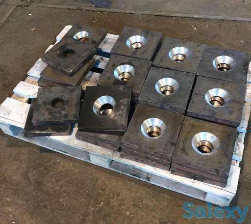 Шайба квадратная с отверстием на изготовление закладные детали, фотография 1