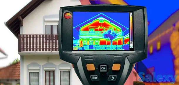 определить месторасположение труб отопления (теплого пола) в полу; проверить равномерность прогрева отопительных приборо, фотография 3