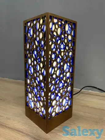 Голубой Интерьерный светильник-ночник, фотография 4