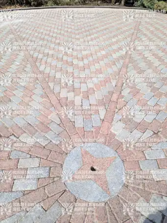 Делаем каменную брусчатку для двора 25 видов. Брусчатка из гранита, травертина. Опыт 20 лет, фотография 4