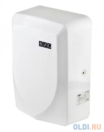 Сушилка для рук bxg-jet-3100, 1000 вт, ультрафиолет, пластик, белая, фотография 1