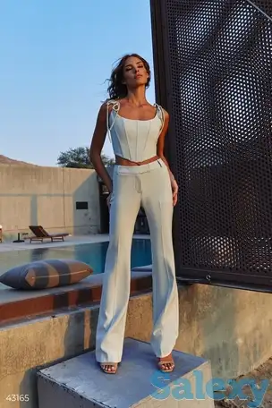 Мятные брюки со стрелками, фотография 1