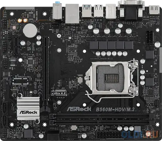Материнская плата asrock b560m-hdv/m.2 soc-1200 intel b560 2xddr4 matx ac`97 8ch(7.1), фотография 1