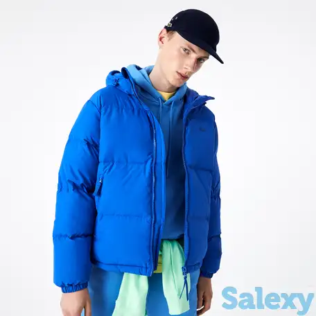 Мужская стеганая водоотталкивающая короткая куртка lacoste, фотография 1