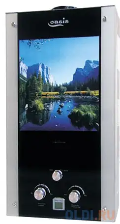 Водонагреватель газовый oasis glass 24 bg, фотография 1