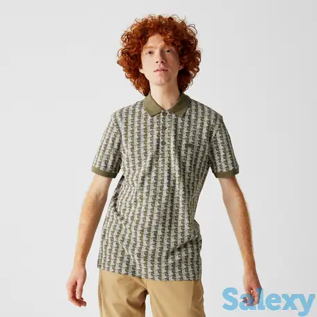 Рубашка поло из хлопка lacoste fashion show edition unisex, фотография 1