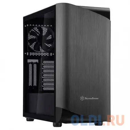 Корпус atx silverstone sst-sea1tb-g без бп чёрный, фотография 1