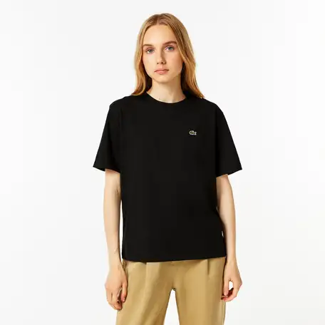 Женская футболка lacoste из хлопка премиум качества, фотография 1
