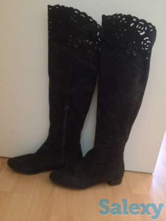 Сапоги замшевые, Италия, недорого, фотография 1