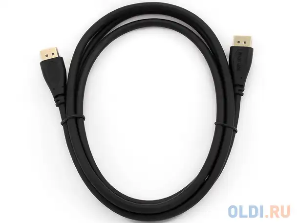Кабель displayport 1м gembird cc-dp-1m круглый черный, фотография 1