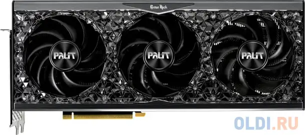 Видеокарта palit nvidia geforce rtx 4090 gamerock omniblack 24576mb ned4090019sb-1020q, фотография 1