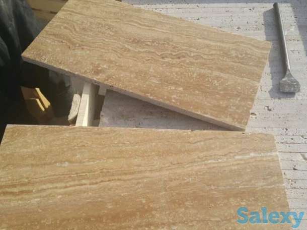 Травертин шоколадный 600х300, фотография 1