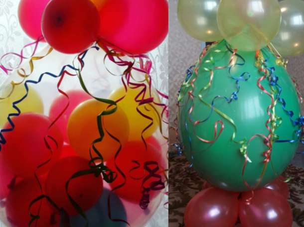 Изготовление пеньят, шаров сюрпризов, цифр из шаров, фотография 9