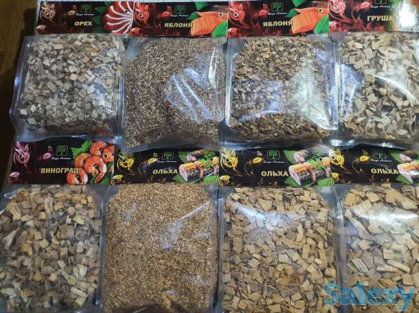 Щепа для копчения Сады Алтая Россия Премиум щепка опилки Ассортимент, фотография 2
