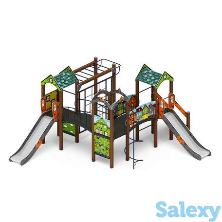 Детский игровой комплекс «городок (город)» дик 2.01.3.01-01 h=1200, фотография 1